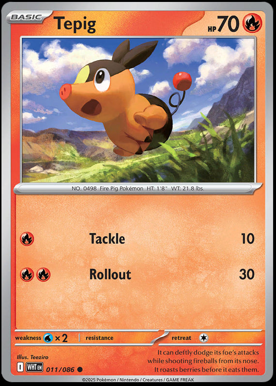 Image of Tepig White Flare (WHT) #11