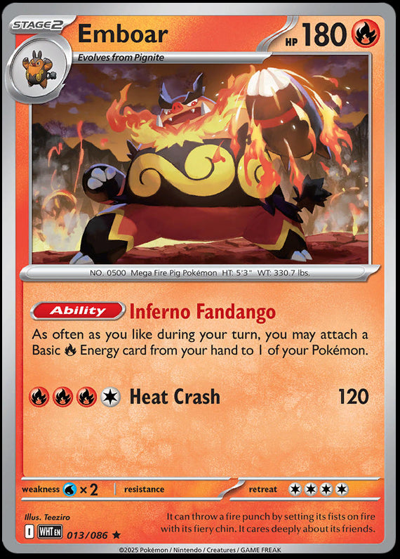Image of Emboar White Flare (WHT) #13