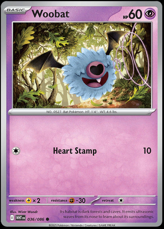 Image of Woobat White Flare (WHT) #36