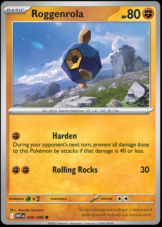 Image of Roggenrola White Flare (WHT) #46