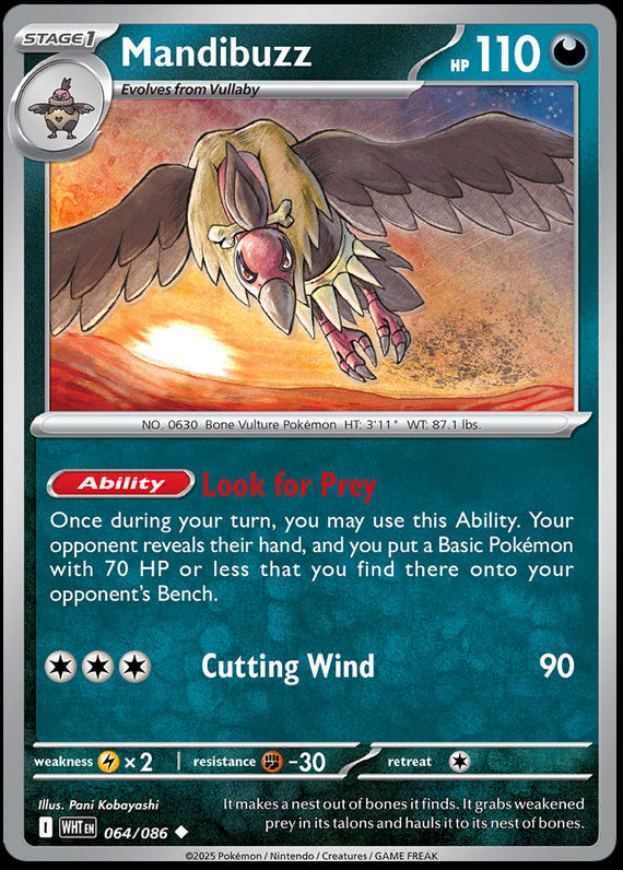 Image of Mandibuzz White Flare (WHT) #64