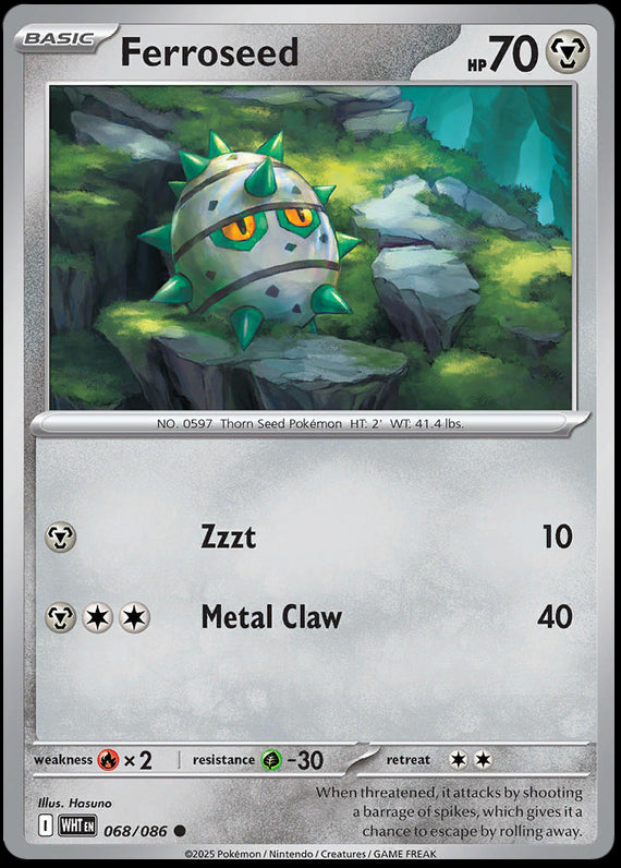 Image of Ferroseed White Flare (WHT) #68