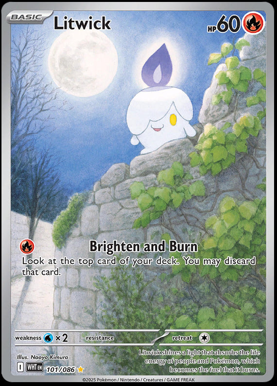 Image of Litwick White Flare (WHT) #101