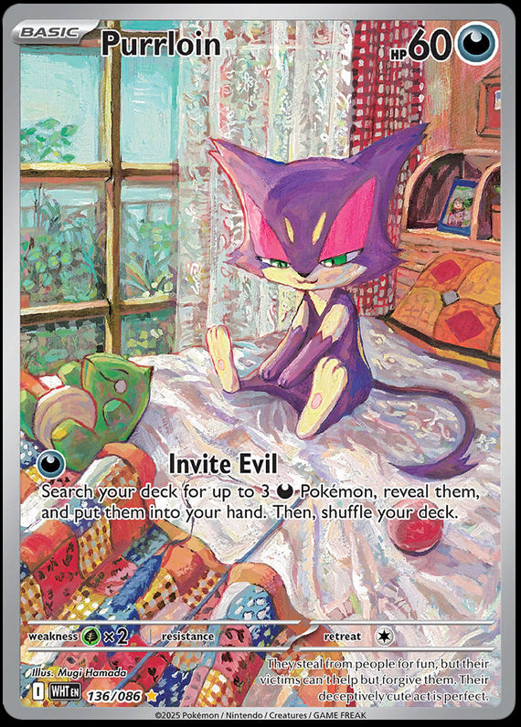 Image of Purrloin White Flare (WHT) #136