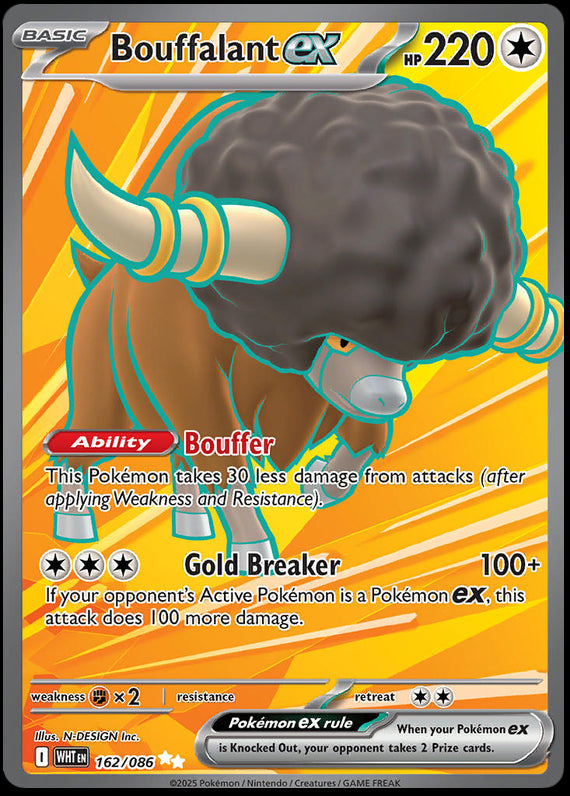 Image of Bouffalant ex White Flare (WHT) #162