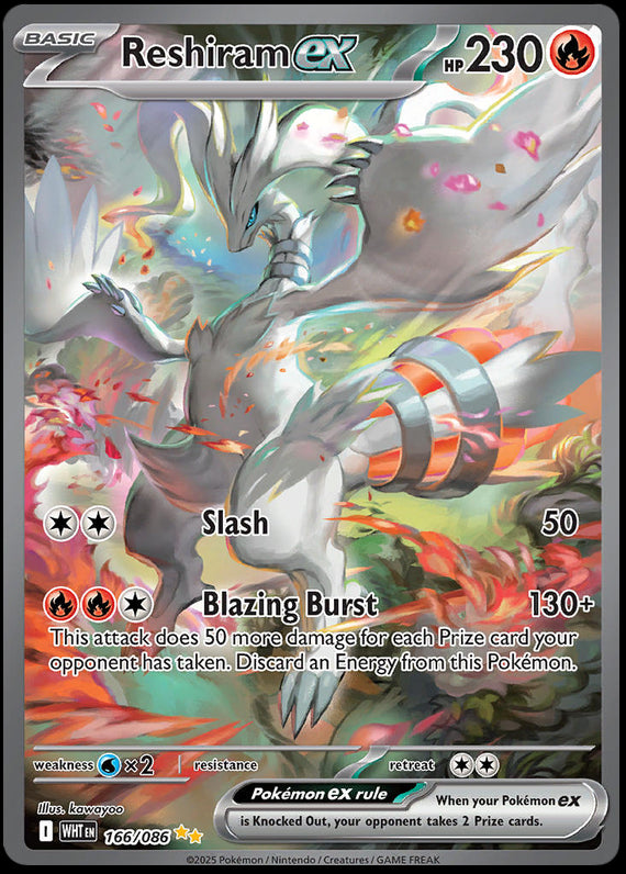 Image of Reshiram ex White Flare (WHT) #166
