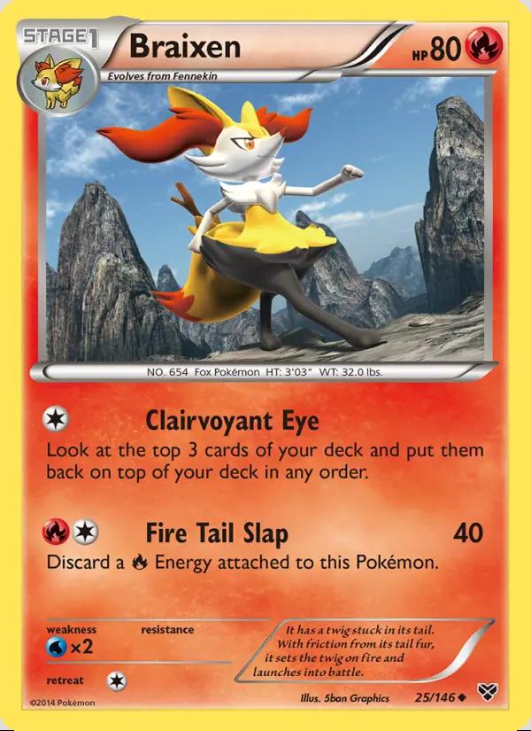 Image of Braixen XY (XY) #25