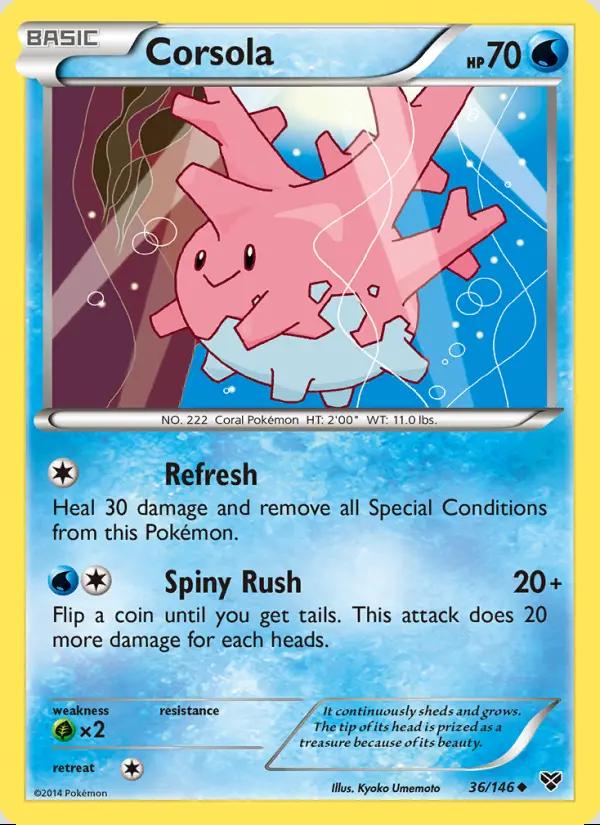 Image of Corsola XY (XY) #36