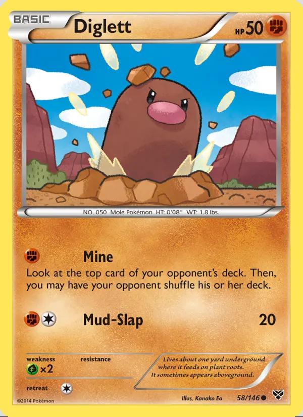 Image of Diglett XY (XY) #58
