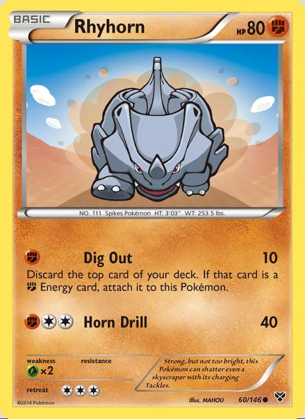 Image of Rhyhorn XY (XY) #60