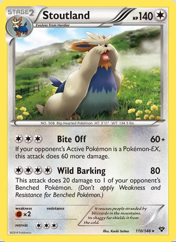 Image of Stoutland XY (XY) #110