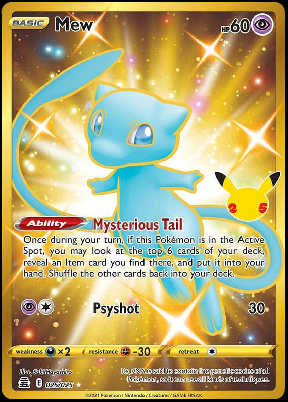 Image of Mew Celebrations (CEL) #025