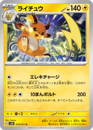 Image of Raichu Clay Burst (SV2D) #18