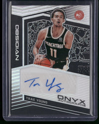 2019-20 Obsidian Onyx Autographs Trae Young /35