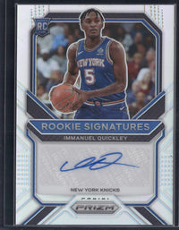 2020-21 Prizm Rookie Signatures Holo Immanuel Quickley Auto