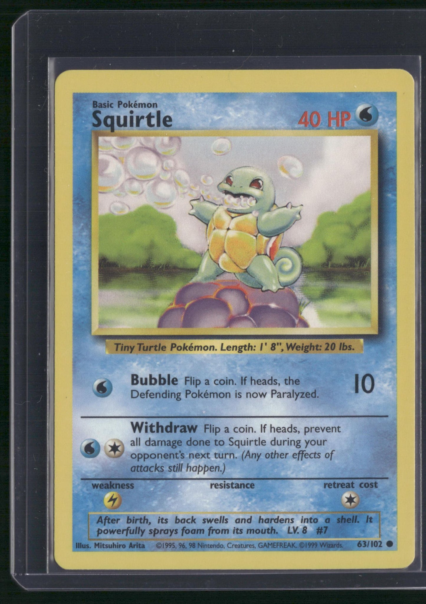 Squirtle 63/102 Common Base Set Pokemon Lightly Played – Side Shuffle Pty Ltd