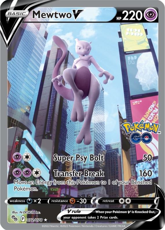 Image of Mewtwo V Pokemon Go (pgo) #72