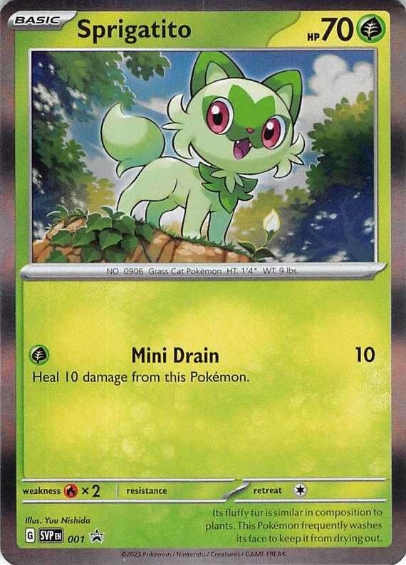 Image of Sprigatito Scarlet and Violet Promos (svp) #001