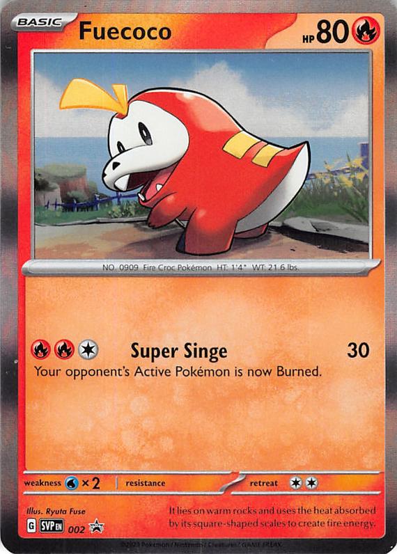 Image of Fuecoco Scarlet and Violet Promos (svp) #002
