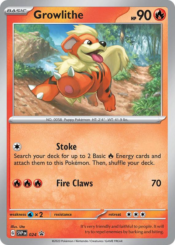 Image of Growlithe Scarlet and Violet Promos (svp) #024