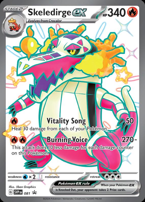 Image of Skeledirge ex Scarlet and Violet Promos (svp) #081