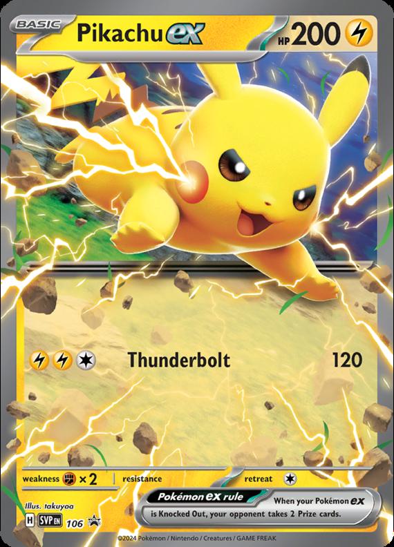Image of Pikachu ex Scarlet and Violet Promos (svp) #106