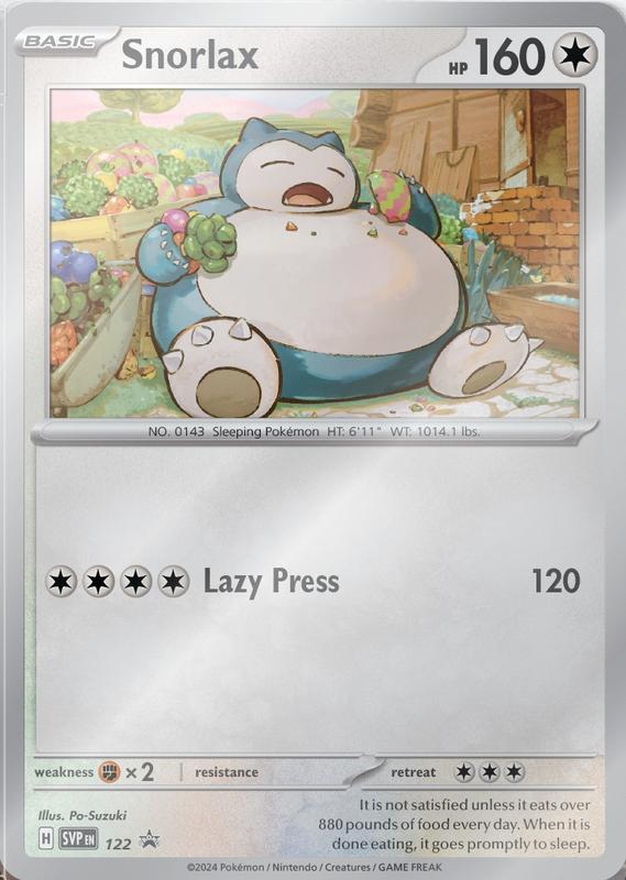 Image of Snorlax Scarlet and Violet Promos (svp) #122