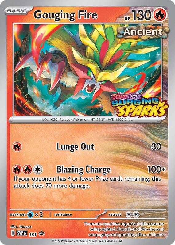 Image of Gouging Fire Scarlet and Violet Promos (svp) #151