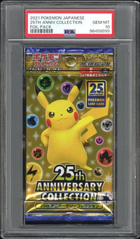 2021 POKEMON 25TH ANNIVERSARY COLLECTION FOIL PACK 25TH ANNIV.COLLECTION FOIL PACK PSA 10